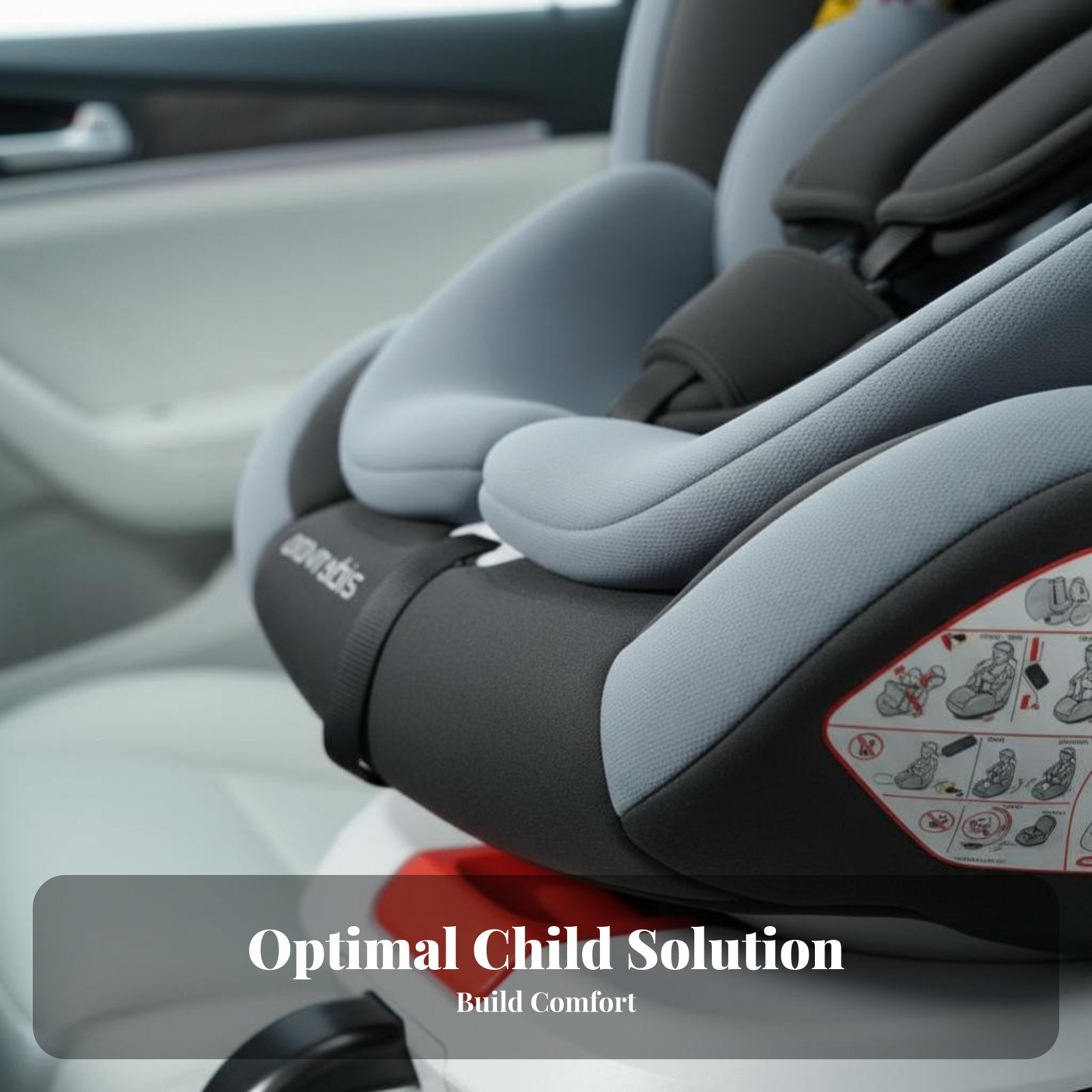 Rotating Versatile Child Seat Adjustable Recline 360 Rotating Infant Carrier Vehicle Anchor System Compatible Forward And