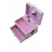 Pink Ballerina Jewelry Box Sturdy Wood Construction Ballerina Music Box