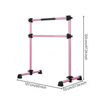 Mobile Dance Barre Pink Frame Fitness Equipment Stable for Home