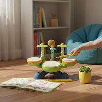 Children's Jazz Drum Toy Educational Kids Drum Set Safe ABS Material