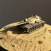 M103a2 Heavy Tank Model Movable Turret 1/144 Scale M103A2 Tank Model 3D Printed Cold Conflict US Armored Vehicle for Enthusiasts