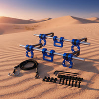 Front and Rear Crawler Bumper Kit Shock Resistant Adjustable Metal RC Bumper