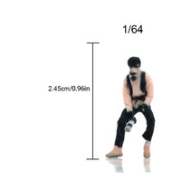 1/64 Scale Photographer Figure 3D Printed Resin Miniature Scene Figurine