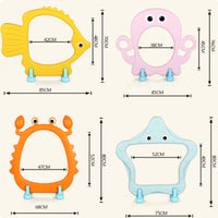 Arch Gate Rounded Edges Children's Crawl Arch Indoor Outdoor Use Toy Obstacle Hoop for Preschoolers, Young Children, Kindergarten, Playground