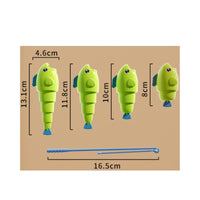 Telescopic Fishing Game Educational Fishing Toy Set Early Learning for Classroom