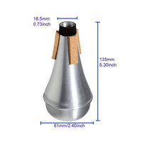 Trumpet Practice Mute Cork Pads Sound Dampener for Offstage Warmup