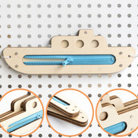 Wooden Busy Board Parts Fine Movement Skills Development for Children, Infants
