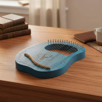 19-String Lyre Harp Warm Clear Tones 19 String Lyre 18 Stringer Shape for Travel