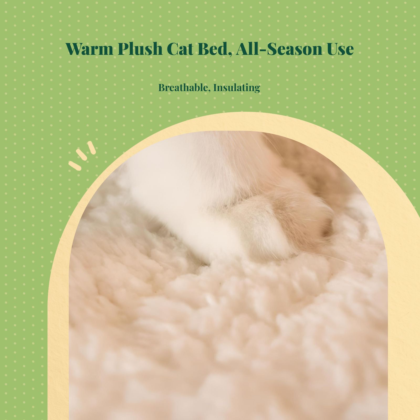 Washable cat bed