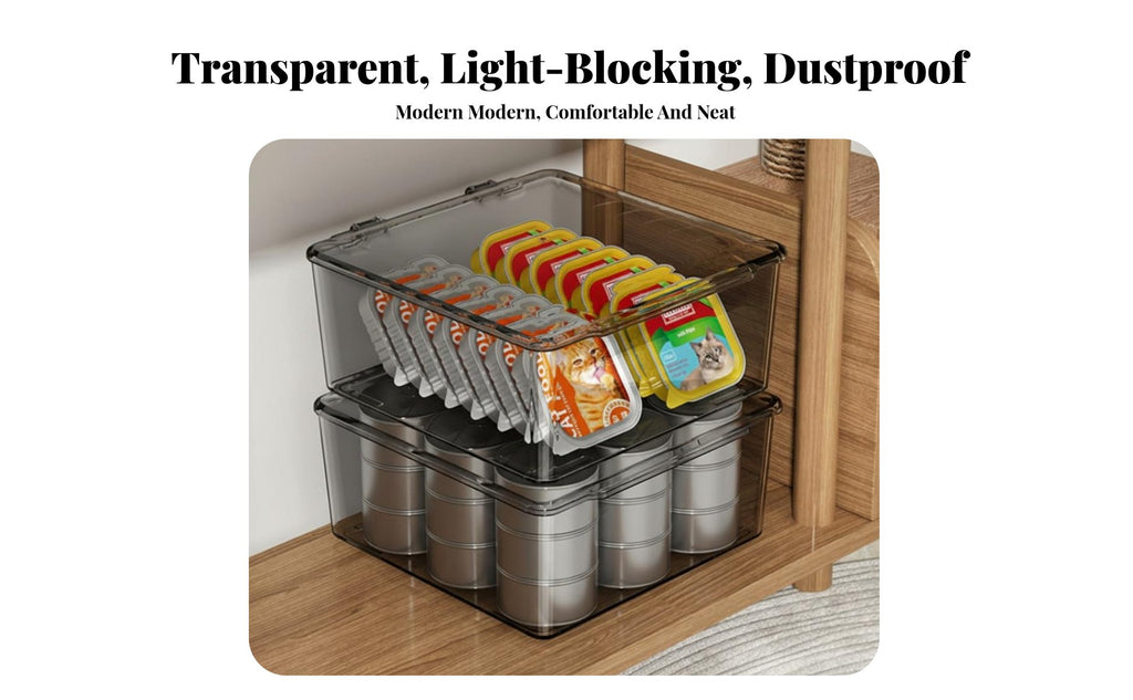 Lidded Can and Pouch holder Easy to hygienic pet Supply Container long-lasting