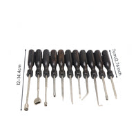 11 Pieces Grand Piano Maintenance Tool Set Wood Handle