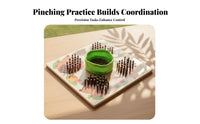 Hedgehog Matching Game Colorful Wooden Peg Toy Smooth for Children