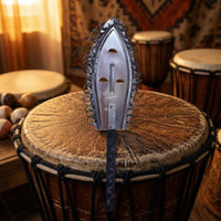 Leaf-Shaped Percussion Piece Lightweight Handheld Percussion Instrument Sturdy African Drum Shaker