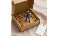 Mini Man Taking Photo Display Decoration Realistic Resin Man Model