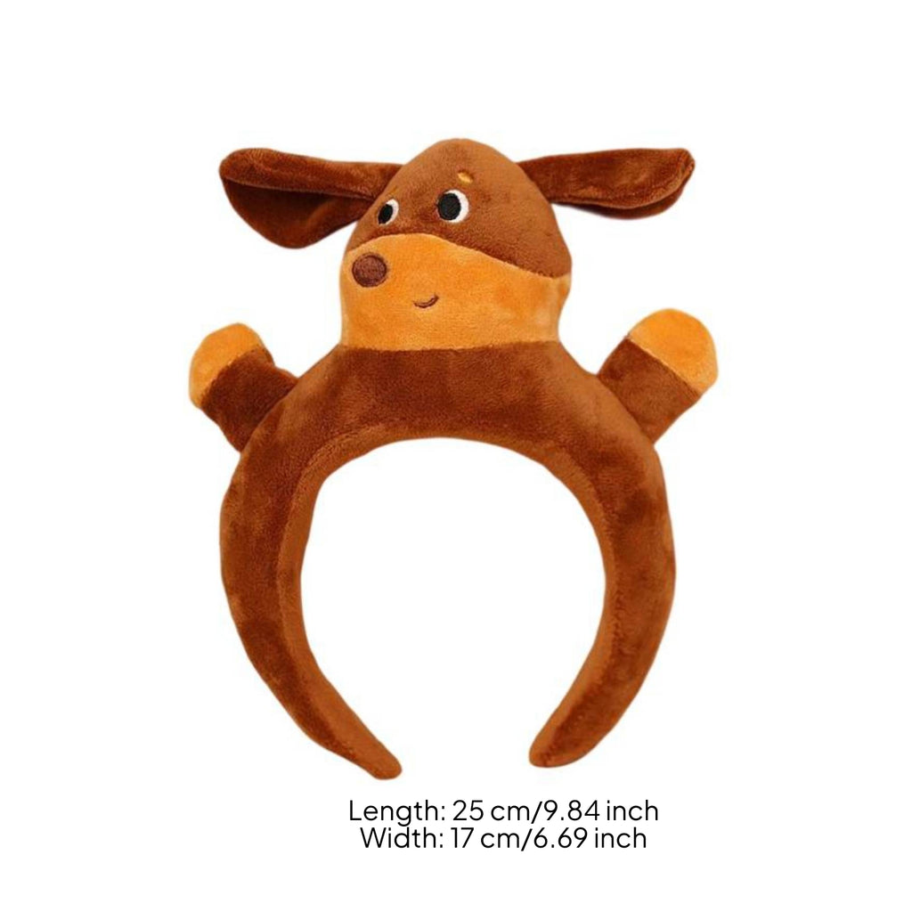 Soft Fabric Dog Headband Stage Performance Costume Item Halloween for Party