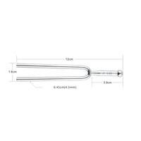 440 Hz Tuning Fork Nickel Plated A 440 Tuning Fork Clear Tone for Music Practice