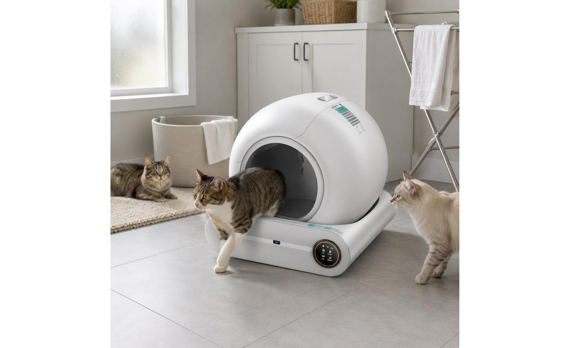 Smart Feline Litter Box Health Self-Cleaning Feline Litter Box Ultra-Quiet