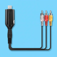 USB 2.0 Video Digitizing Adapter Composite AV Input Analog Video Digitizing Adapter Plug and Play VHS to USB Converter