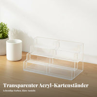 Acrylic Card Display Stand Space Saving Trading Card Storage Box Easy Retrieval