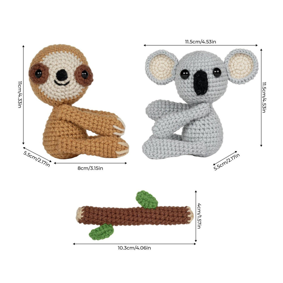 Sloth and Koala Crochet Kit Tutorial Tutorials for Beginners