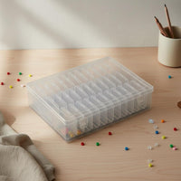 Clear Compartment Storage Case Secure Latch Small Parts Organizer Portable