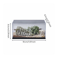 Winter Wooded Area Miniature Scene Realistic Features Display Decor DIY Craft