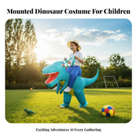 Riding-Style Dinosaur Suit Funny Design Inflatable Costume Self-Inflating