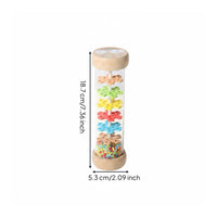 Rain Music Teaching Tool Rainfall Sound Tube Colorful Pattern Rainstick Shaker for Classroom