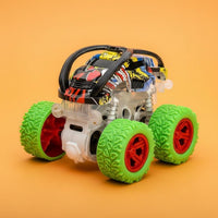Momentum Powered Toy Car 4-Wheel Drive Push and Go Monster Truck for Indoor