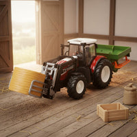 Remote Control Farm Vehicle Lifting Arm Rc Farm Tractor Light Effects Remote Control Tractor for Gift