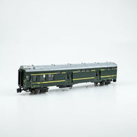 Lighted Baggage Railcar Model Rolling for Display Shelf