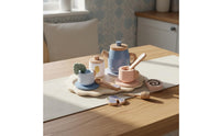 Pretend Afternoon Tea Set Pastoral Design Kids Afternoon Tea Toy Polished Edges