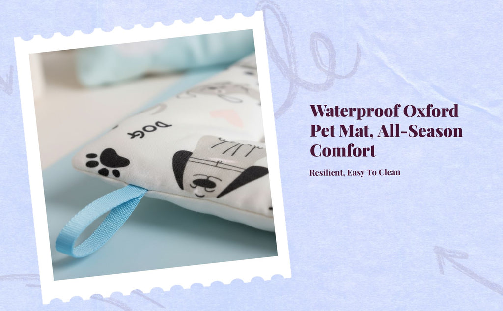 Waterproof Oxford dog bed, easy clean