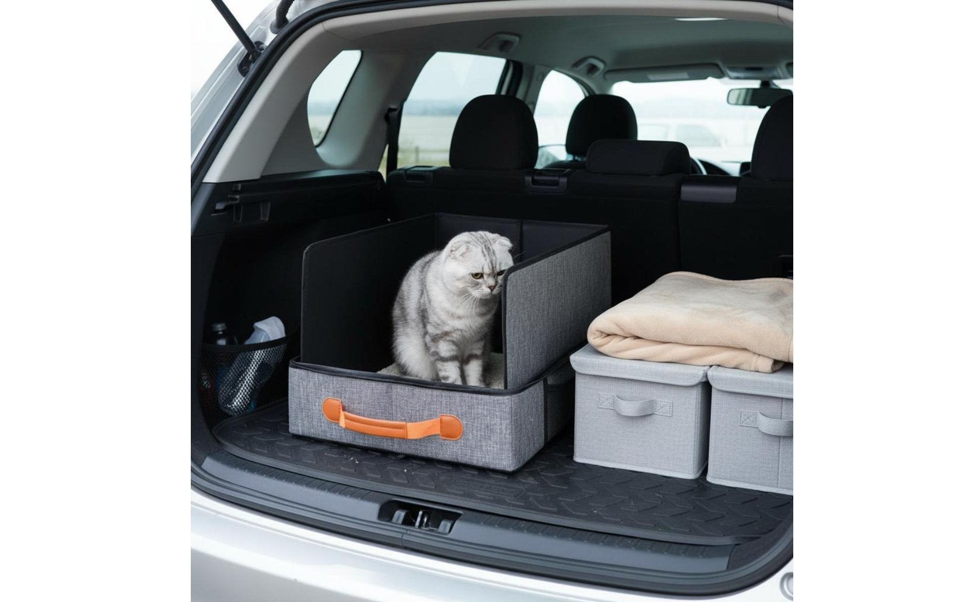 Foldable Feline Litter Box Collapsible Pet Supplies Waterproof Water-Resistant