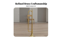 Loud Clear Tone School Band Bugle Easy to Play Bugle Trumpet Bright and Powerful Sound Alarm Trumpet Lightweight for Beginners, Musicians, Performances, Ceremonies, Music Practice, Festivals