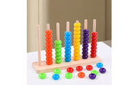 Color Sorting Abacus Educational Bead Counting Frame Glide Sliding for Babies