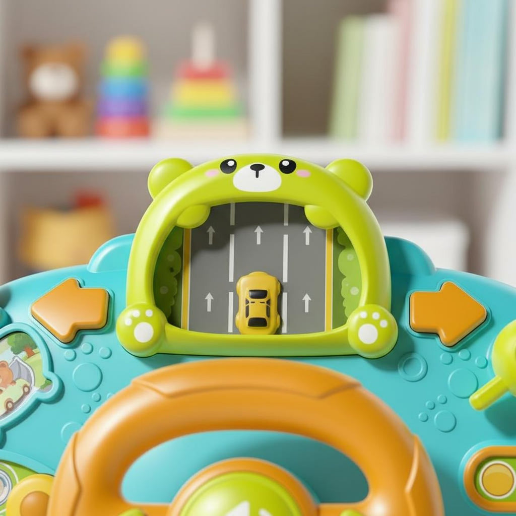 Musical Driving Simulator Toy Educational Musical Steering Wheel Toy for Infants