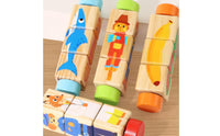 Rotating Block Game Hand-Eye Coordination Training Creature Mix and Match Toy