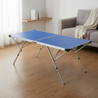 Folding Table Tennis Table Space Saving Athletic Gear Carry Handle for Children