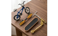 4 Pieces Finger Toy Set Metal and Plastic Finger Skateboard Detailed