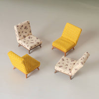 1:12 Scale Dollhouse Chair Realistic Model for Photography Prop