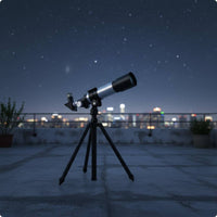 Astronomical Telescope Stable Tripod Stargazing Telescope Portable Science Toy for Students