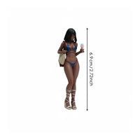 Bathing Suit Model Figure Finely Detailed Resin Woman Figurine for Hobbyists