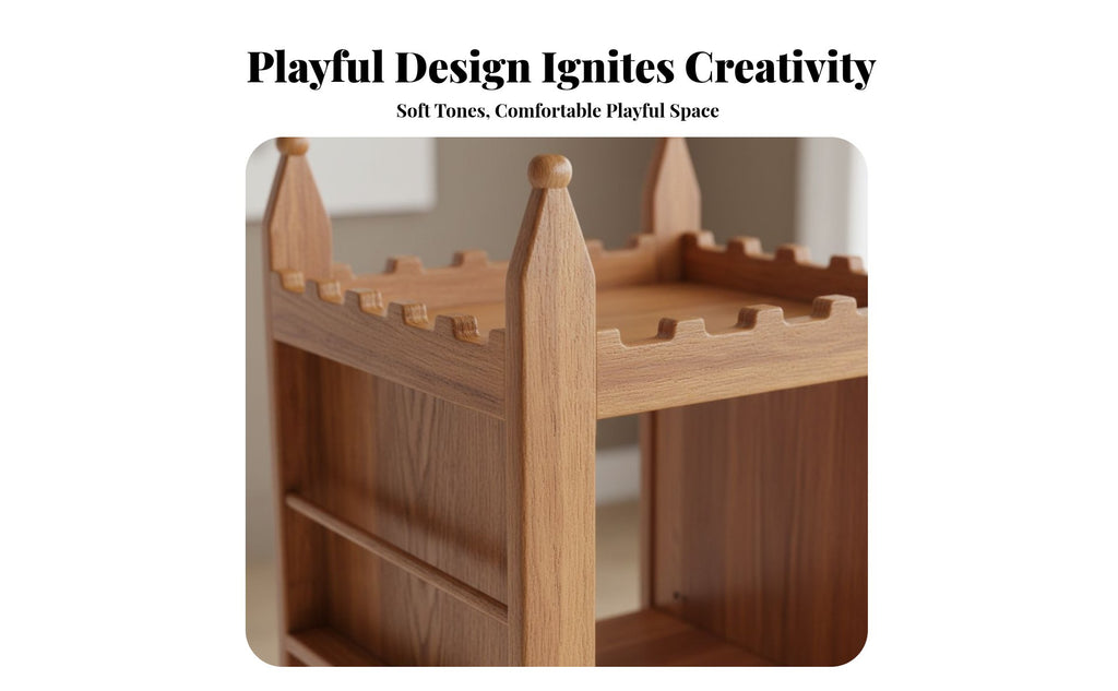 Rotating Castle book organizer Multi-Functional Storage kids' Furniture Space-Saving Easy to Assemble for Toddlers