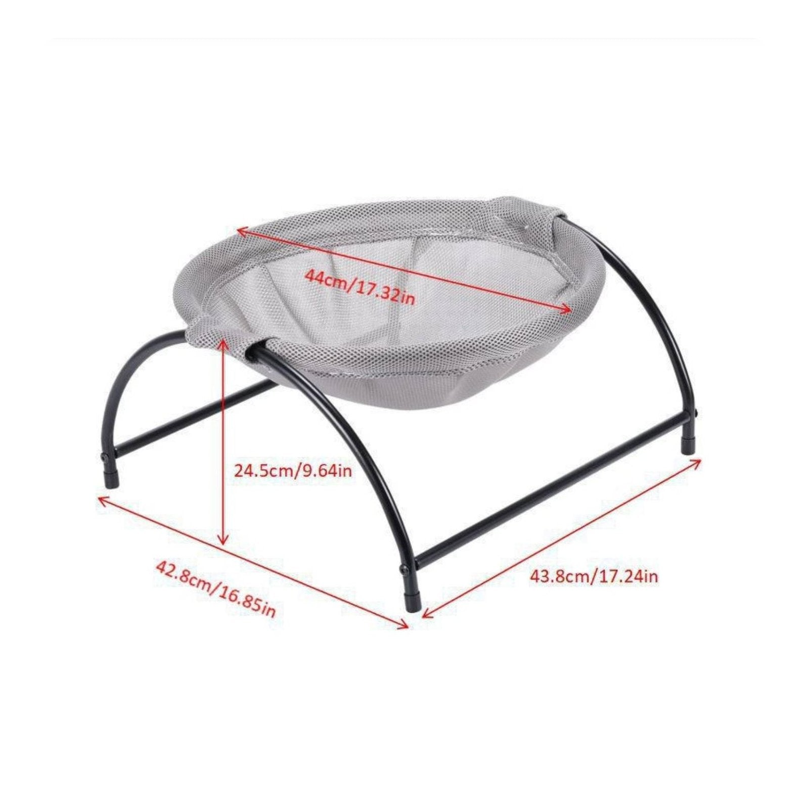 Breathable Mesh Feline Bed Removable Washable Cover Pet Sling Bed Year-Round Use
