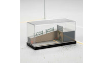 1:64 Scale Car Display Scene Dust-Proof Cover Street Slope Display Scene Box