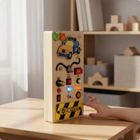 Steering Wheel Board Hand-Eye Coordination Driving Activity Board for Indoor