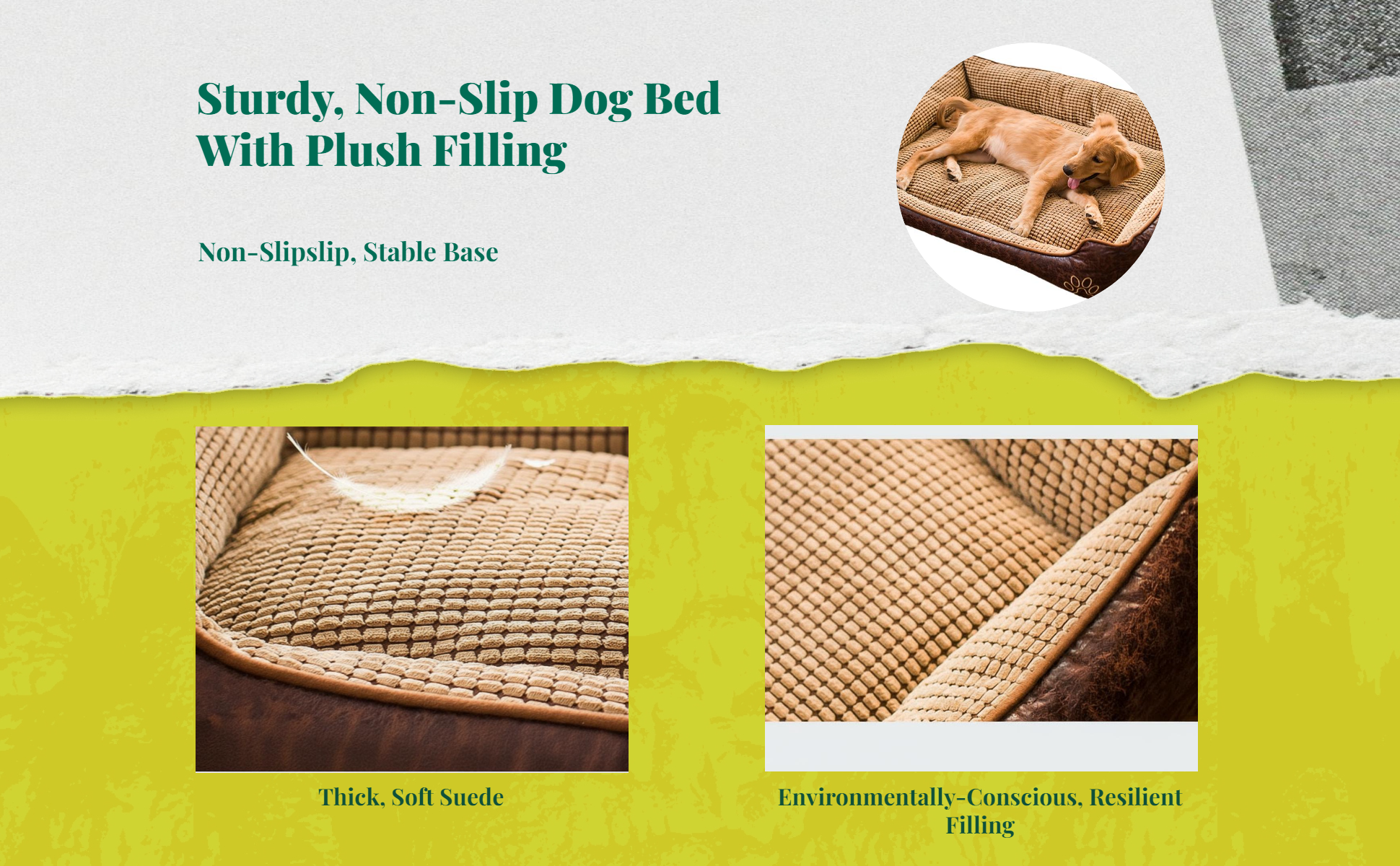 Orthopedic dog bed, removable cover
