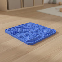 9 Pieces Textured Stepping Mats Embossed Pattern Textured Silicone Mat