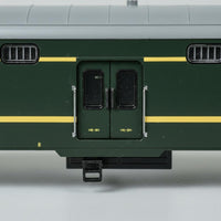 Lighted Baggage Railcar Model Rolling for Display Shelf